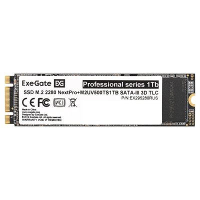 SSD диск ExeGate NextPro+ M2UV500TS1TB 1Tb EX295280RUS
