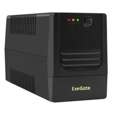 ИБП ExeGate Power NB-600.LED.AVR.2SH.USB EX299754RUS