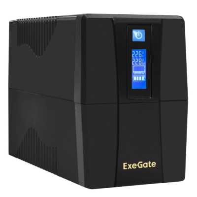 ИБП ExeGate Power Smart ULB-650.LCD.AVR.2SH EP285568RUS