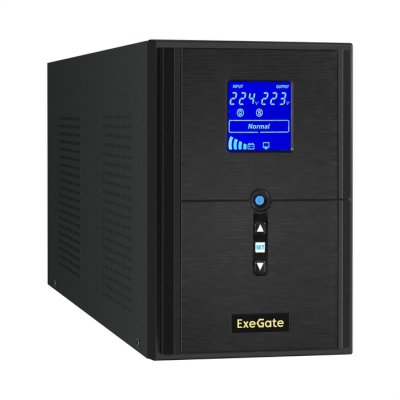 ИБП ExeGate SineTower SN-2000.LCD.AVR.3SH.1C13.RJ.USB EX295983RUS