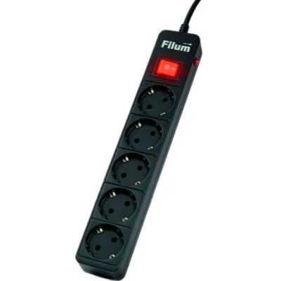 сетевой фильтр Filum FL-SP5-3.0M-BL