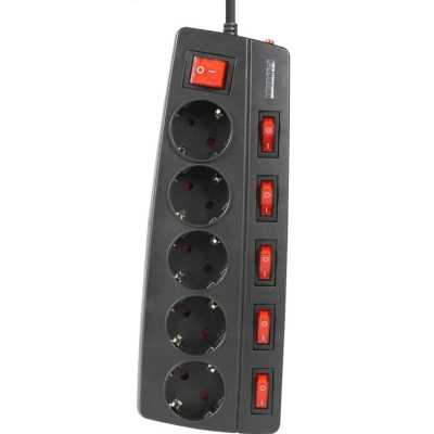 сетевой фильтр Filum FL-SPL5-1.8M-BL