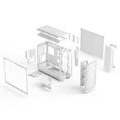 Fractal Design Meshify 3 XL RGB TG Clear Tint White FD-C-MES3X-06