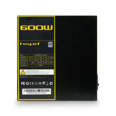 блок питания HSPD 600W HSK-600WN-BK