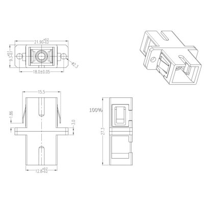 Hyperline FA-P11Z-SC/SC-N/BK-BG