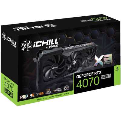Inno3D nVidia GeForce RTX 4070 Super iChill X3 12Gb C407S3-126XX-186148H