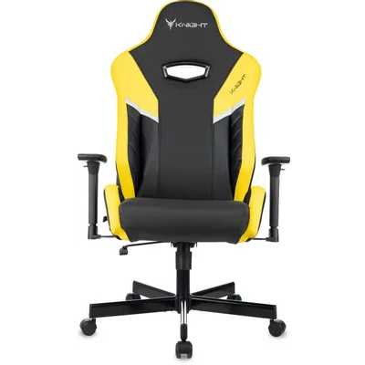 игровое кресло Бюрократ Knight Thunder 5X Black/Yellow