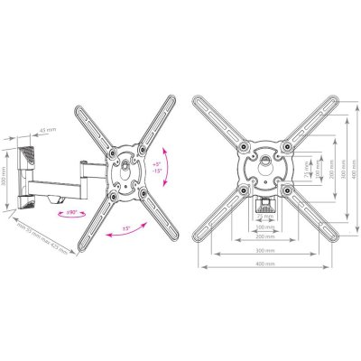 кронштейн Kromax Atlantis-15 White