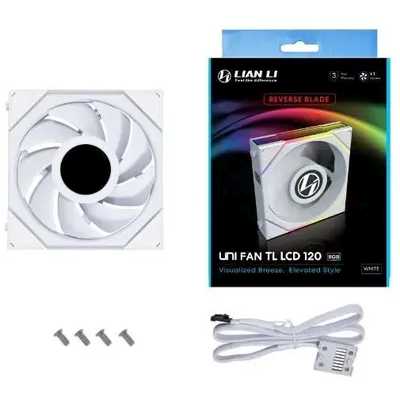 Lian Li Uni Fan TL 120 LCD ARGB White 1 Pack