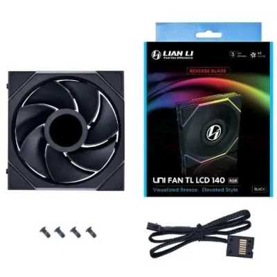 кулер Lian Li Uni Fan TL 140 LCD Reverse ARGB Black
