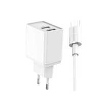 сетевое зарядное устройство More choice NC44a White