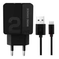 сетевое зарядное устройство More choice NC46a Black