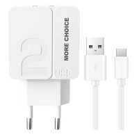 сетевое зарядное устройство More choice NC46a White