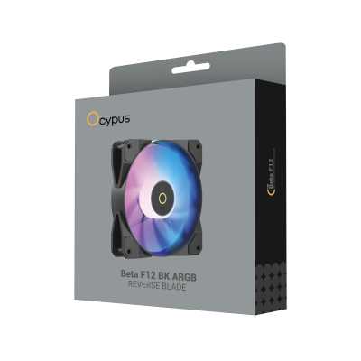 Ocypus Beta F12 Black ARGB Reverse Blade
