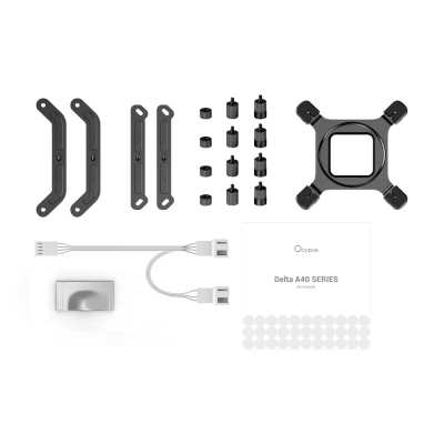 Ocypus Delta A40 Elite White Dual Fan