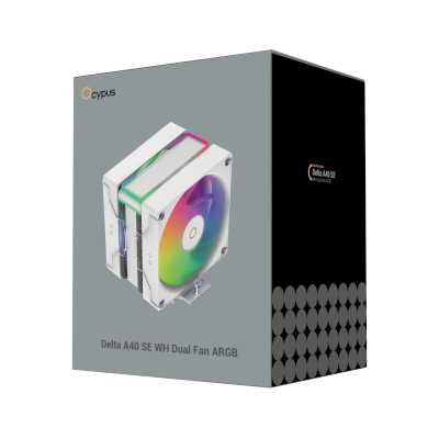 кулер Ocypus Delta A40 SE Dual Fan ARGB White