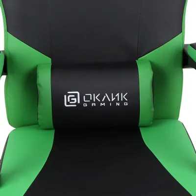 игровое кресло Oklick Spirit Black/Green