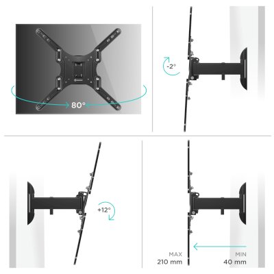 кронштейн Onkron NP44 Black