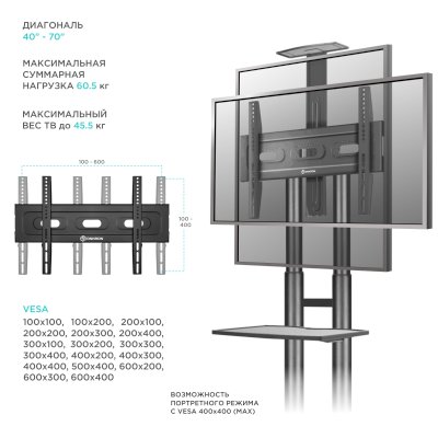 стойка Onkron TS1551 Black