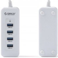 разветвитель USB Orico U3R1H4-WH