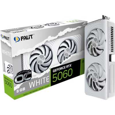 видеокарта Palit nVidia GeForce RTX 5060 White OC 8Gb NE75060U19P1-GB2063M