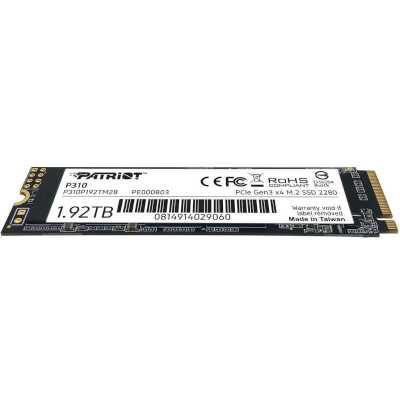 SSD диск Patriot P310 1.92Tb P310P192TM28