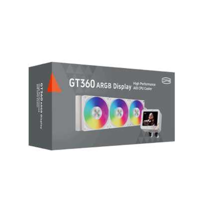 PCcooler GT360 ARGB Display White