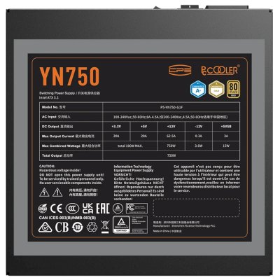PCcooler YN750 750W P5-YN750-G1F