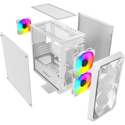 PowerCase Mistral Micro A3W ARGB White
