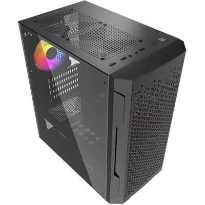 PowerCase Mistral Micro Z3B Mesh LED Black