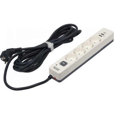 сетевой фильтр PowerCom SP-01 USB2A1CW 3m