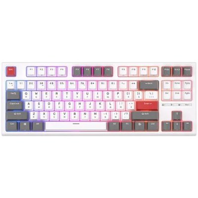 клавиатура Royal Kludge RK-R87 White/Gray/Red 6935280824135