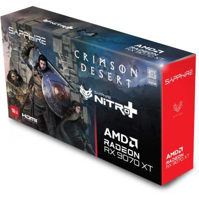 Sapphire AMD Radeon RX 9070 XT Nitro+ OC Crimson Desert Edition 16Gb 11348-10-20G