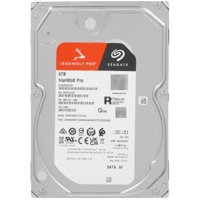 жесткий диск Seagate IronWolf Pro 6Tb ST6000NT001