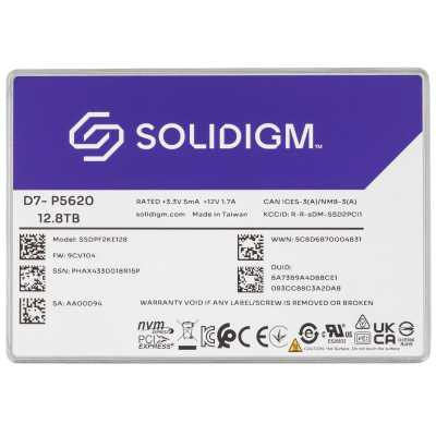 SSD диск Solidigm D7-P5620 12.8Tb SSDPF2KE128T11Z