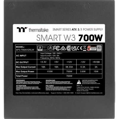 Thermaltake Smart W3 700W PS-SPW-0700NNFAWE-1
