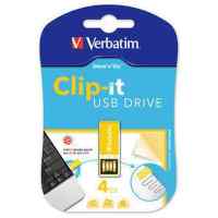 Verbatim 4GB CLIP-IT Yellow